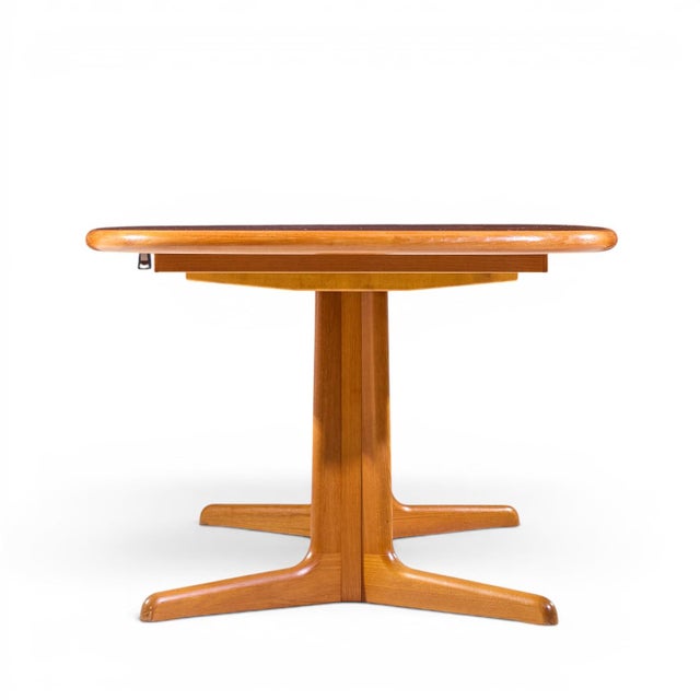 Rasmus Mid Century Danish Teak Expanding Dining Table With 2 Leaves For Sale - Image 4 of 13