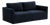 Willow Navy Modular Performance Velvet Loveseat For Sale