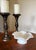 Mid-Century Modern Vintage Milk Glass With Clear Ruffle Edges Fruit Bowl Candy Dish Cottage MCM For Sale - Image 3 of 7