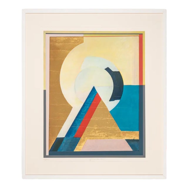 Otto Herbert Hajek, Pyramid, 1992, Color Offset Print on Thick Paper, Framed For Sale