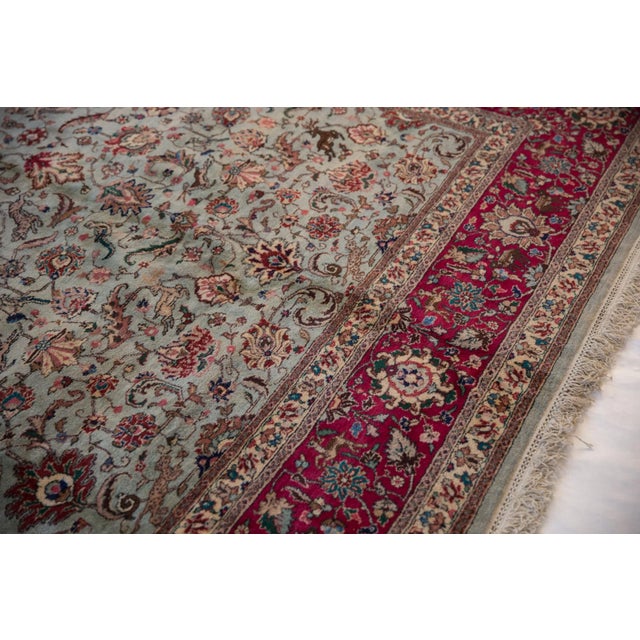 Persian Vintage Tabriz Square Rug - 11'9" X 11'10" For Sale - Image 3 of 12
