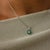 2020s Art Deco Style Diamond Emerald Platinum Target Pendant Necklace For Sale - Image 5 of 6