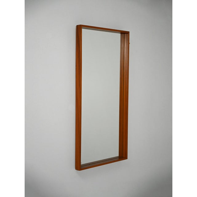 Vintage Swedish Teak Mirror, 1950s For Sale - Image 9 of 9
