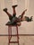 1940s Vintage Mid Century Folk Art Sculpture of Falling Figure For Sale - Image 5 of 15
