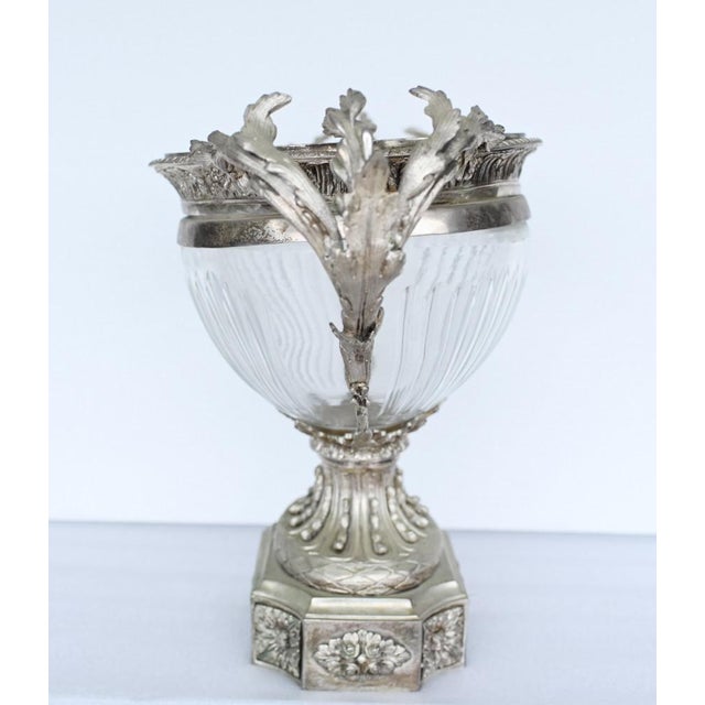 Victorian Sheffield Silver Plate Tureen in Cut Glass For Sale - Image 10 of 15