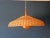 Wood Modern Hanging Lamp in Copper and Rattan, 1970s For Sale - Image 7 of 7