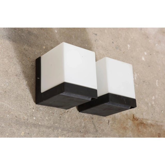 1960s Dutch Opal Wall Lights from Raak, 1960s For Sale - Image 5 of 7