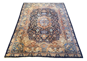Vintage Kashmar Pictorial Rug, 1960s
