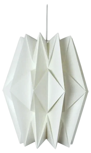 Large Hand-Pleated Hanging Lamp by Peter Hvidt & Orla Mølgaard-Nielsen for Le Klint