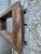 Brown Mid 20th Century Rustic Solid Wooden Wall Hanging Mirror For Sale - Image 8 of 17