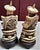 Bone Chinese Emperor and Empress Sculptures in Buffalo Bone on Wooden Stands, Qing Dynasty. For Sale - Image 7 of 9