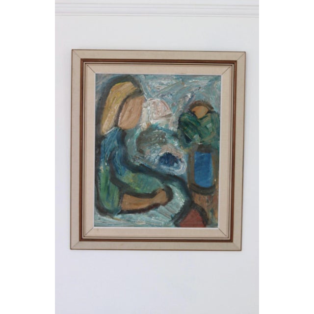 Gösta Falck, Morning Coffee, 1960s, Oil on Canvas, Framed For Sale - Image 8 of 18