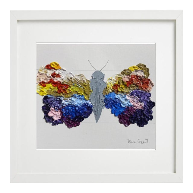 Original Butterfly Oil Paintings by Diane Grant, Unframed For Sale - Image 4 of 4