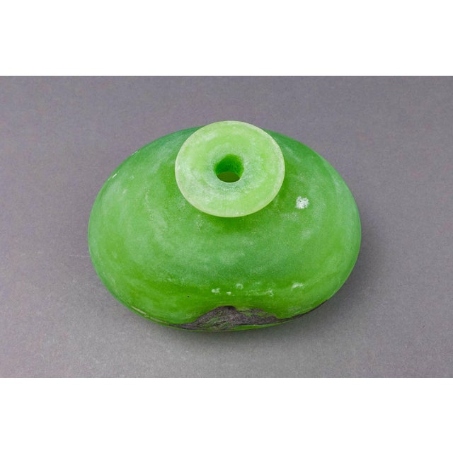 Vintage Mid-Century Gino Cenedese Signed Vetri Murano Italian Scavo Glass Vase For Sale In Miami - Image 6 of 8