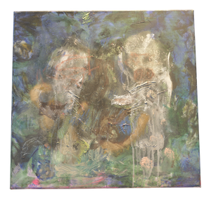 Abstrakte Figuren, Oil on Canvas, Circa 2000