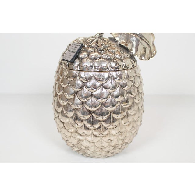 Silver Plated Acorn Ice Bucket by Mauro Manetti for Fonderia d'Arte, 1970s For Sale - Image 4 of 8