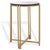 Levitt Cast Glass Top Round Accent Table in Brass with Glass Top For Sale In Philadelphia - Image 6 of 8