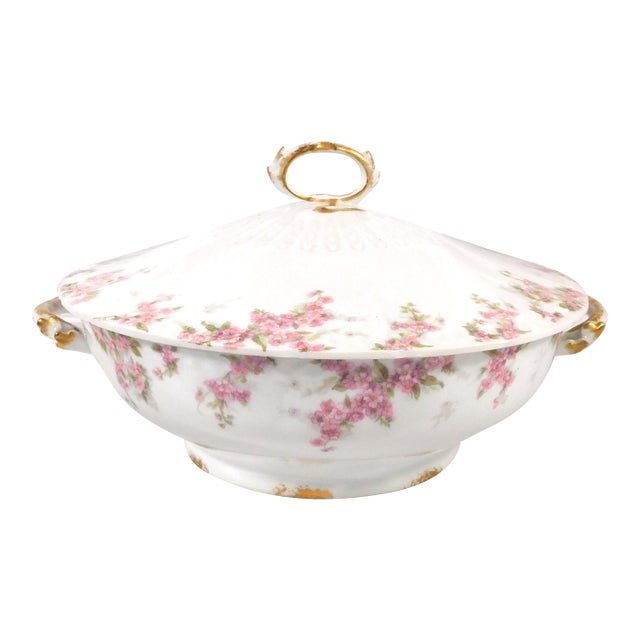 1930s Charles Field Haviland Gda Covered Casserole Dish in Schleiger For Sale