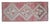 Vintage Faded Pink Turkish Rug 1x3 Hand Knotted Small Boho Mat Wool Runner Decor For Sale - Image 6 of 11