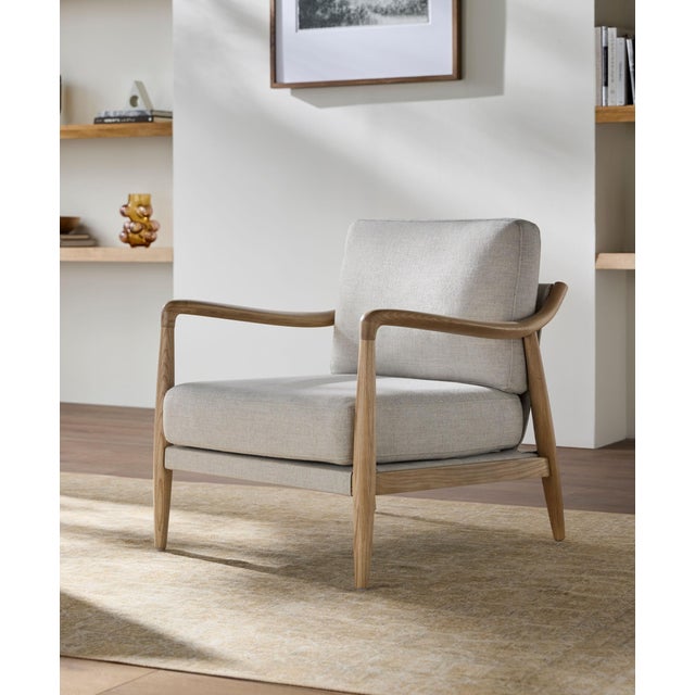 Surya Becki Owens x SURYA Gaviota Accent Chair Beige For Sale - Image 4 of 9