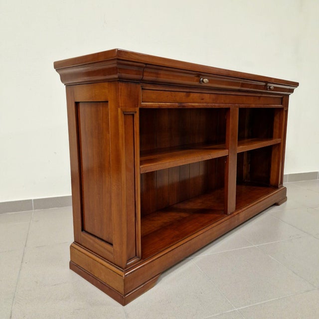 Brown Vintage Wooden Dressing Table with Two Drawers For Sale - Image 8 of 10