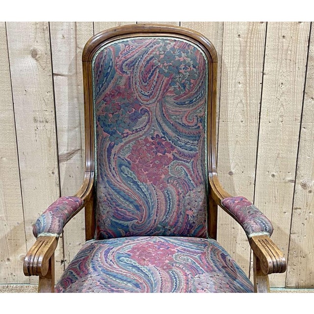 Voltaire Armchair in Walnut, 1930s For Sale - Image 9 of 12