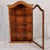 Brown Small Antique Baroque Hanging Display Cabinet in Walnut, 1800 For Sale - Image 8 of 18