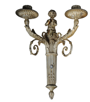 Bronze Candle Sconce, France, 1880s