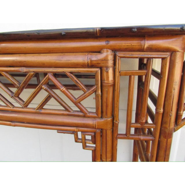 Chinese Bamboo Altar or Console Table For Sale - Image 13 of 18