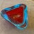 Red 1970s Seguso Space Age Sommerso Red and Blue Murano Glass Bowl For Sale - Image 8 of 12