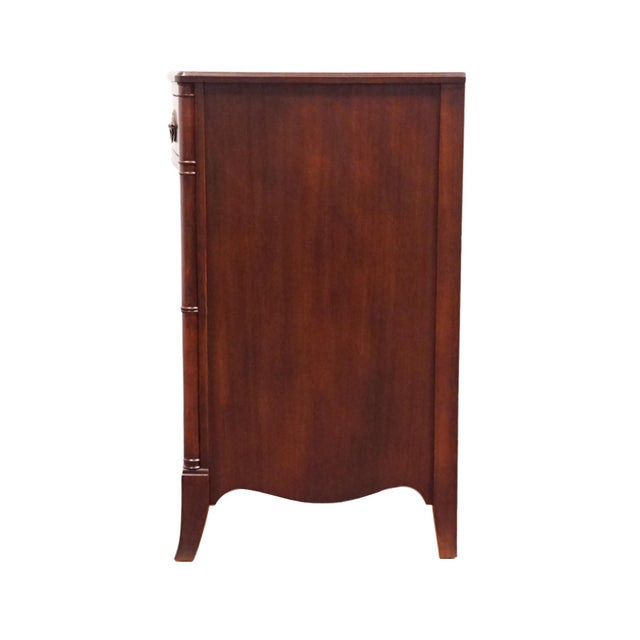 Huntley Furniture Solid Mahogany Traditional Duncan Phyfe Style 45" Three Drawer Chest 1830 For Sale - Image 10 of 14