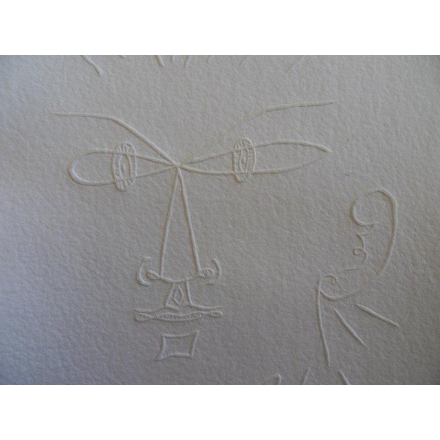 Jean Cocteau (1889-1963) (after) Anger Wood engraving by embossing Signed in the plate with the artist's monogram On paper...