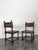 Set of Brown Espoagnole Chairs with Leather Straps For Sale - Image 3 of 6