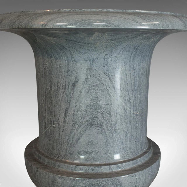 Late 20th Century Striata Marble Decorative Vase Baluster Urn For Sale - Image 11 of 13