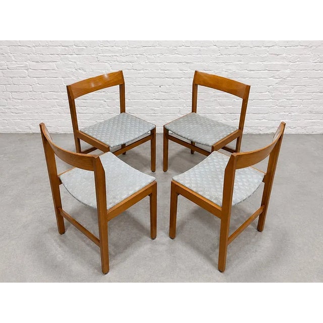 Knud Andersen Mid Century Modern Teak Danish Dining Chairs by Knud Andersen for Jensen, Set of 6 For Sale - Image 4 of 10