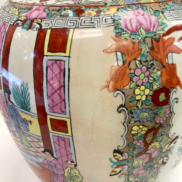 20th Century Rose Medallion Ginger Jar For Sale - Image 11 of 12