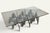 Minimalist Sculptural Coffee Table in Metal and Glass, 1980s For Sale - Image 16 of 18