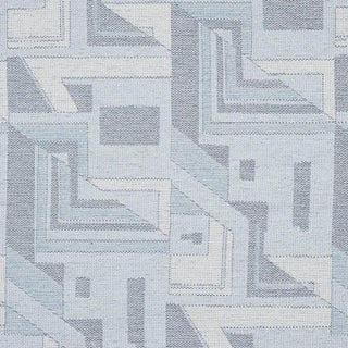 Schumacher Zsuzsa Fabric in Chambray For Sale