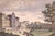 Decorate a study, or powder room with this elegant antique architectural engraving titled “Grande Albergo in Genova.”...