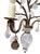 1980s French Baguès Style Rock Crystal, Smoky Quartz & Parrot Sconces - Pair For Sale - Image 9 of 10