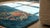 Beautiful Ink Blue Color With Lovely Floral Design Antique Chinese Art Deco Rug For Sale - Image 9 of 9