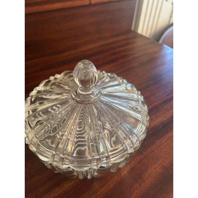 1930s Glass Covered Candy Dish For Sale - Image 9 of 10
