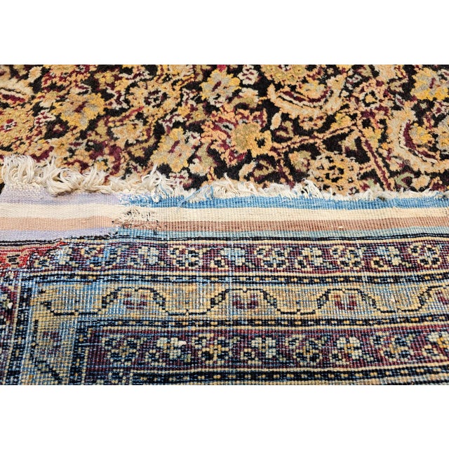 Late 19th Century Indian Agra Rug, Handwoven Wool Pile, Herati Design, 11' x 13' For Sale - Image 17 of 17