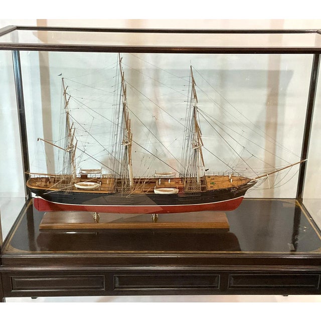 Outstanding ship model of the clipper ship Torrens by famous model maker Francis Crowell of Paramount Massachusetts. Plank...