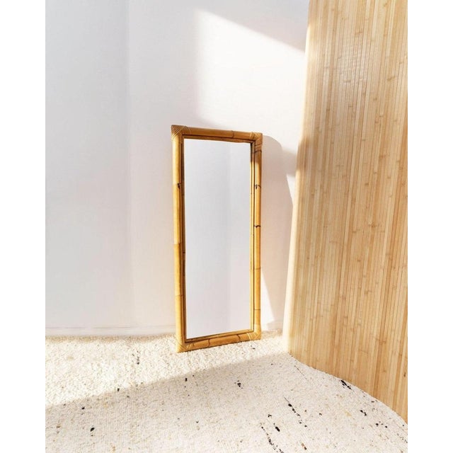 Wall Mirror in Bamboo and Wood, Italy, 1940s For Sale - Image 11 of 11