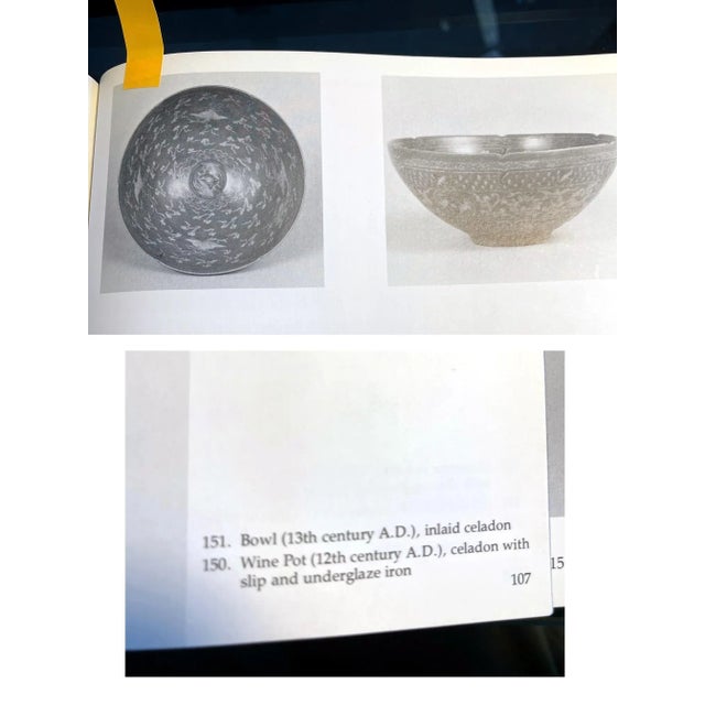 Korean Ceramic Celadon Bowl with Slip Inlay Goryeo Dynasty For Sale - Image 12 of 13