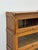 Wood Vintage Bookcase Three Stack Oak Barrister Glass Door Traditional Shelf For Sale - Image 7 of 15