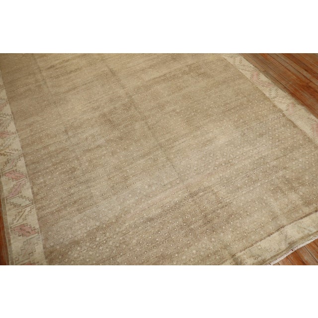 Brown Zabihi Collection Brown Vintage Turkish Room Size Rug For Sale - Image 8 of 8