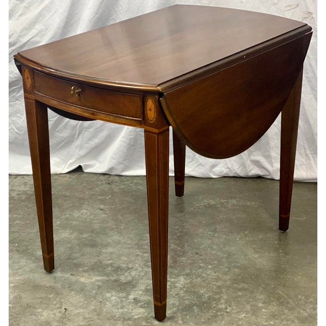 Vintage Henredon Federal Style Inlay Drop Leaf Pembroke Table Chairish