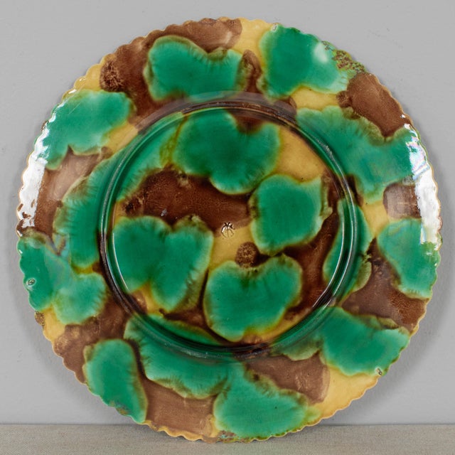 English George Jones Majolica Plate, Grapevine Pattern, English, Circa 1865 For Sale - Image 3 of 6
